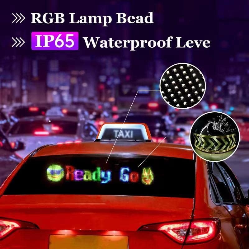 GOTUS Scrolling LED Sign,LED Signs for Business,Programmable Flexible Digital Sign,Bluetooth APP,DIY Animations,Text, Graffiti (27''x5'') - Image 3